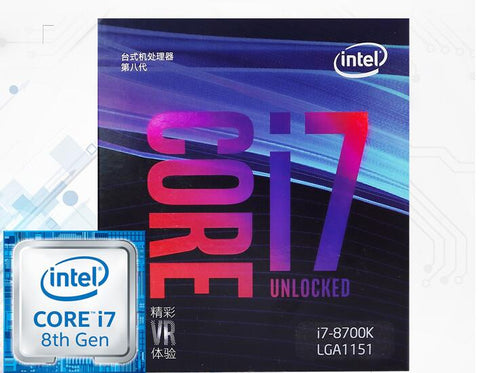 Intel Core Processor Boxed CPU i7 8700K 3.70GHz LGA1151 14nm 6-Cores